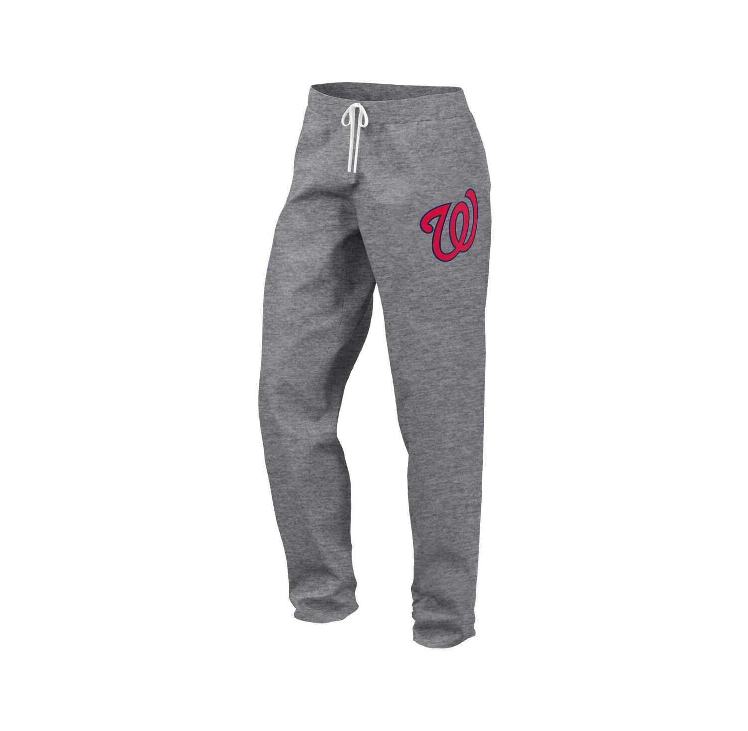 Women's Gray Washington Nationals Legacy Pullover Hoodie and Sweatpants Set