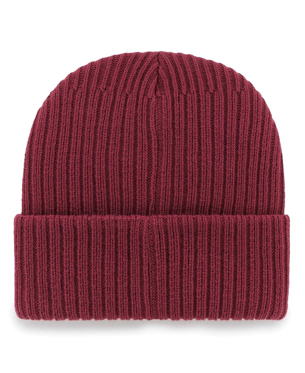 Shop 47 Brand Men's ' Burgundy Washington Commanders Ridgeway Cuffed Knit Hat