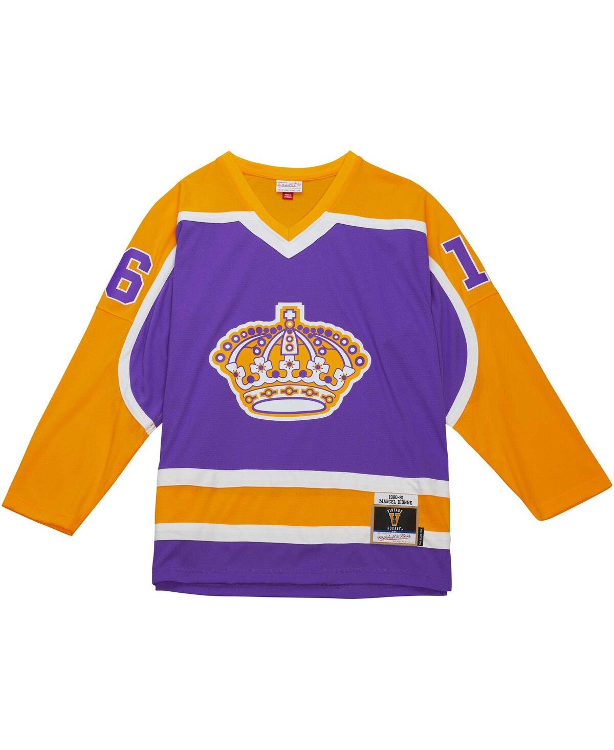 Men's Mitchell & Ness Marcel DionneLos Angeles Kings 1980/81 Blue Line Player Jersey - Purple