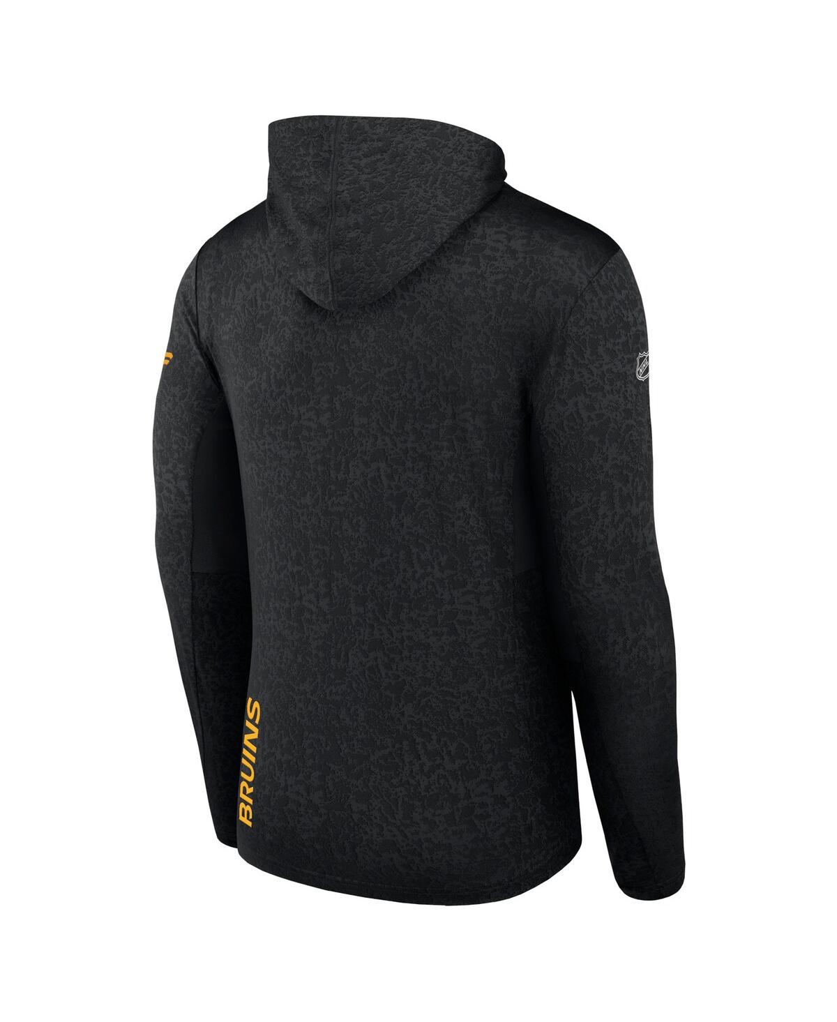 Men's FanaticsBoston Bruins Authentic Pro Lightweight Pullover Hoodie - Black