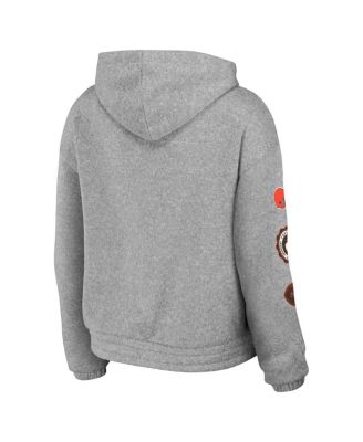 Women's Heather Gray Cleveland Browns Full-Zip Hoodie