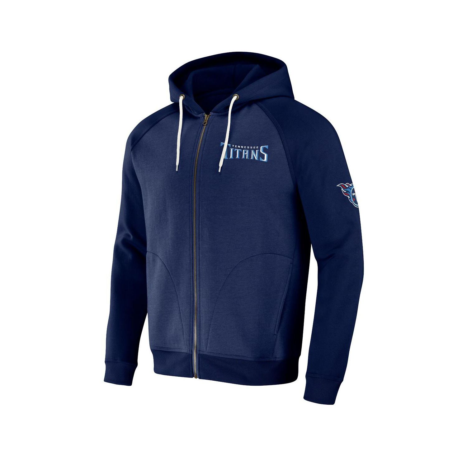 Men's NFL x Darius Rucker Collection by Navy Tennessee Titans Raglan Full-Zip Hoodie
