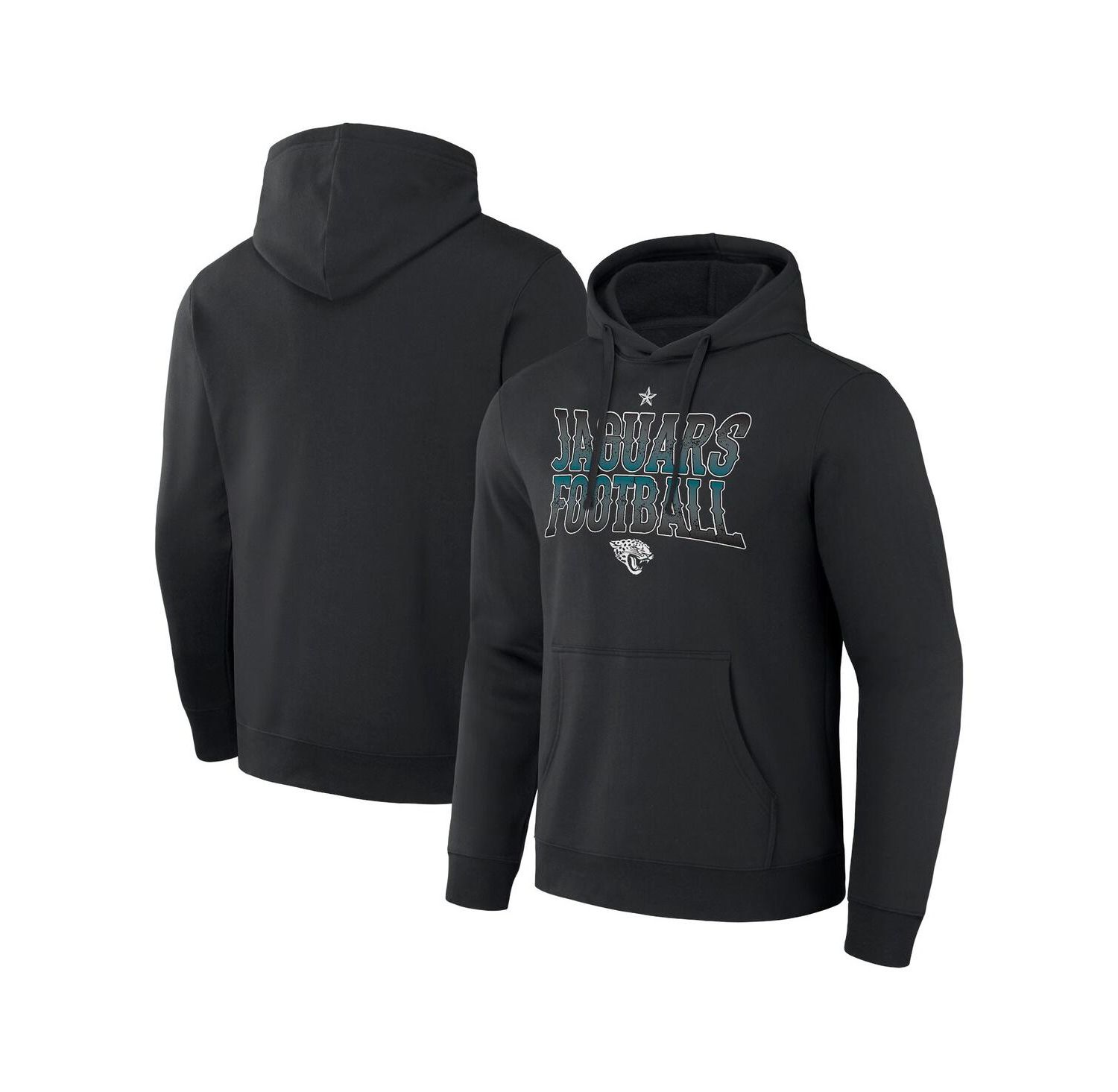 Men's NFL x Darius Rucker Collection by Black Jacksonville Jaguars Rock N' Football Pullover Hoodie