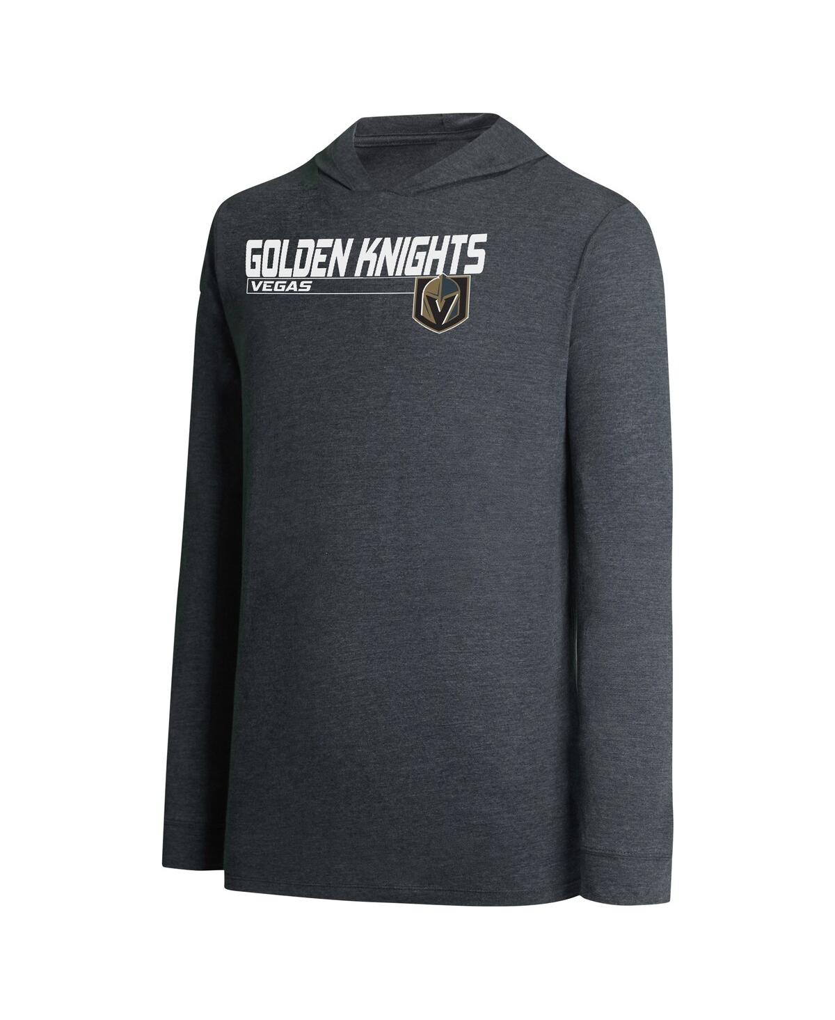 Men's Concepts Sport Black Vegas Golden Knights Meter Pullover Hoodie and Jogger Pants Set - Black