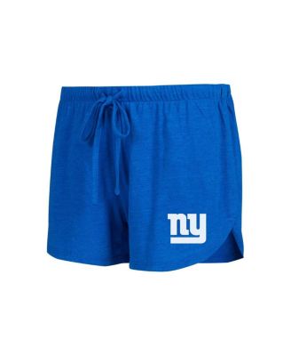 Women's Royal, Red New York Giants Raglan Long Sleeve T-shirt and Shorts Lounge Set