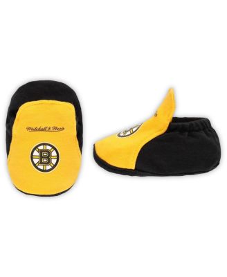 Infant Boys and Girls Gold, Black Boston Bruins Big Score 3-Pack Bodysuit, Bib and Bootie Set