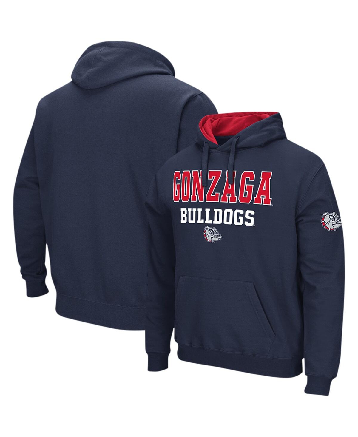 Colosseum Navy Gonzaga Bulldogs Sunrise Pullover Hoodie In Navy