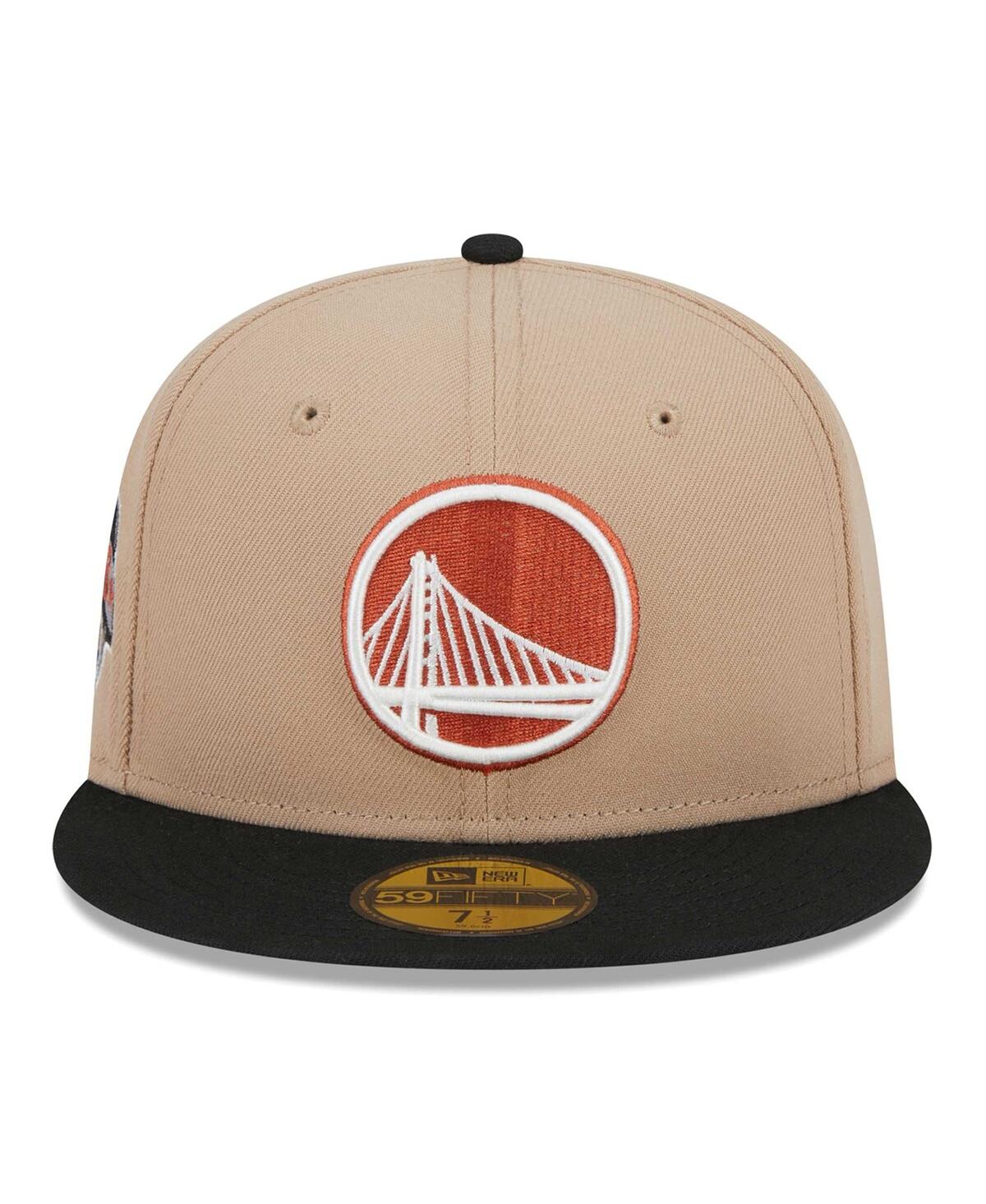 Men's New Era Black, Burnt Orange Logo 2-Tone 59FIFTY Fitted Hat - Black, Burnt Orange