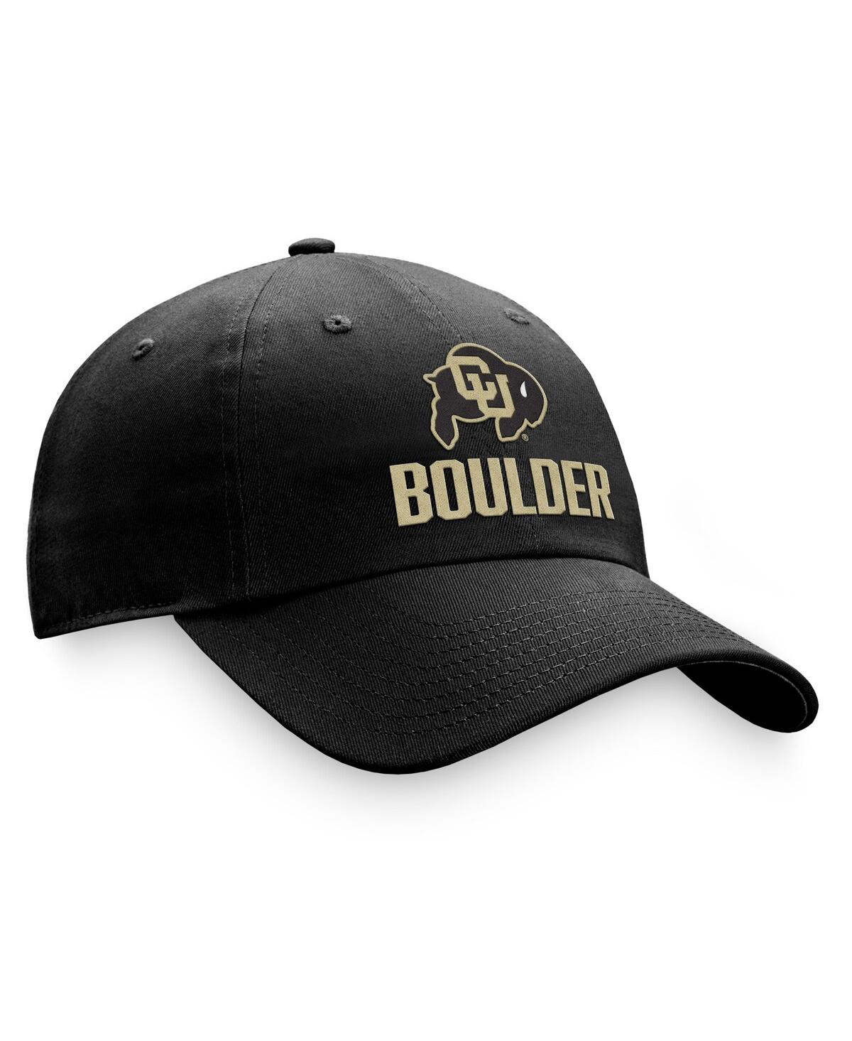 Shop Top Of The World Men's  Black Colorado Buffaloes Adjustable Hat