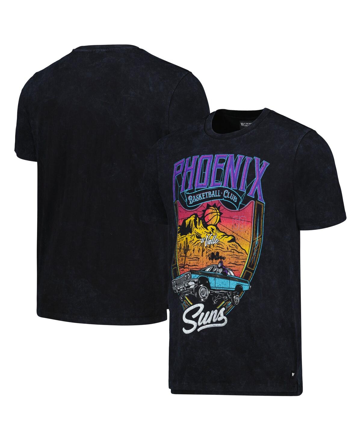 Men's and Women's The Wild Collective Black Distressed Phoenix Suns Tour Band T-shirt - Black