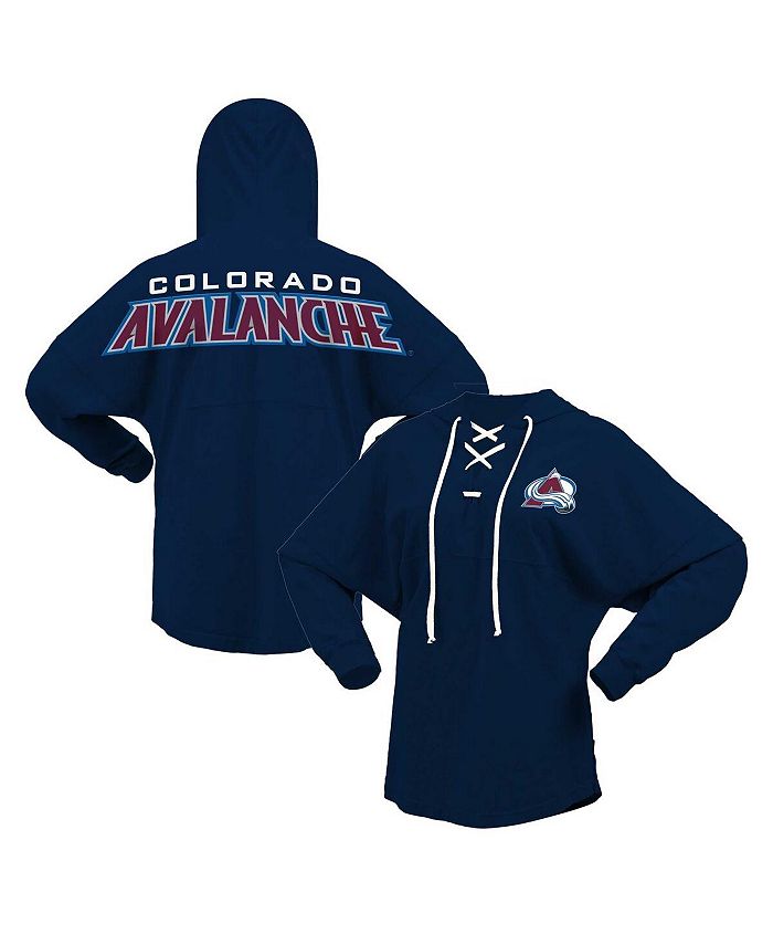 Fanatics Women's Branded Navy Colorado Avalanche Jersey LaceUp VNeck