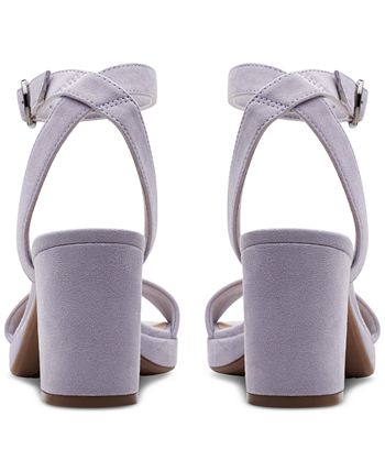 Clarks Women s AmberLyn Bay Ankle Strap Block Heel Sandals Macy s