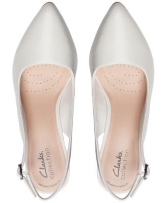 Kataleyna Pointed Toe Leather Slingback Pumps