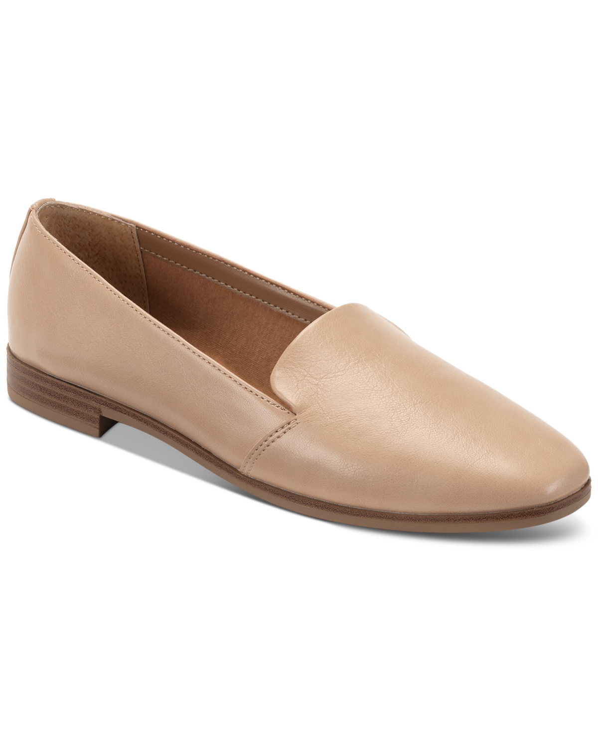 Shop Style & Co Women's Ursalaa Square-toe Loafer Flats, Created For Macy's In Nude