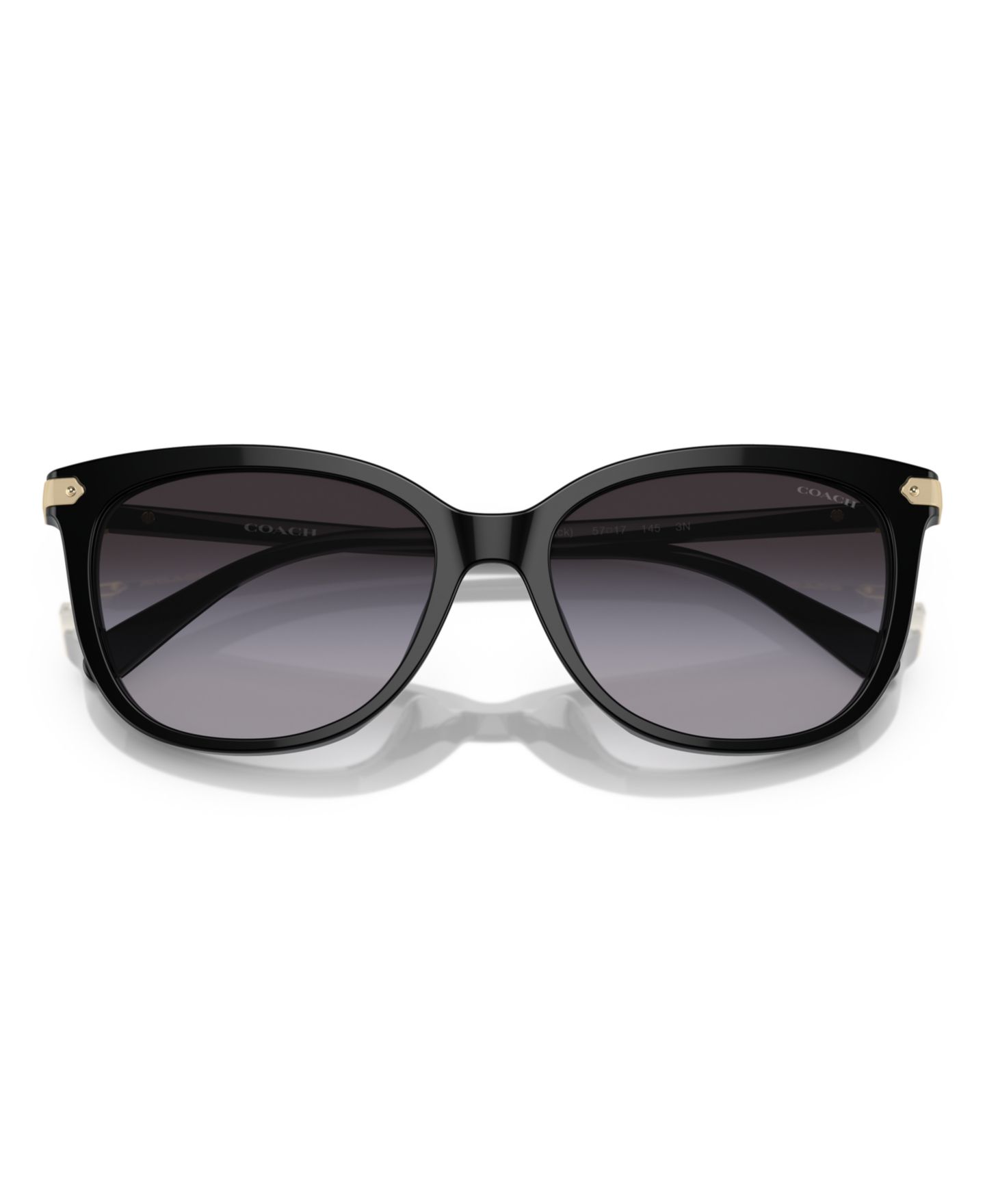 Женские солнцезащитные очки COACH CL926 Sunglasses, Gradient HC8378U, цвет: Чёрный — фото 5