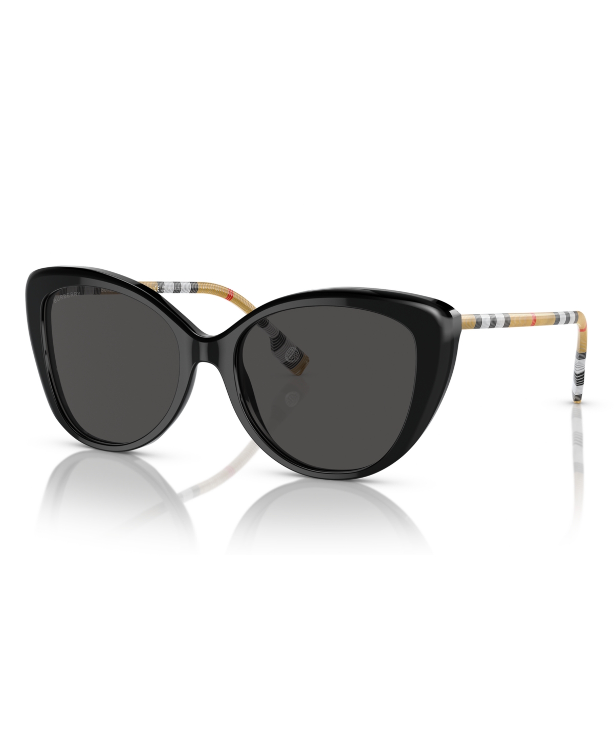 Burberry Women's Low Bridge Fit Sunglasses BE4407F - Black