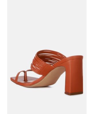 Womens Follow Me Mid Block Heel Sandals