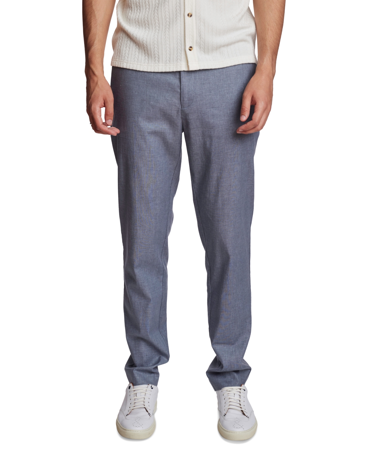 Paisley & Grey Men's Slim-Fit Carlton Chino Pants - Steel Linen