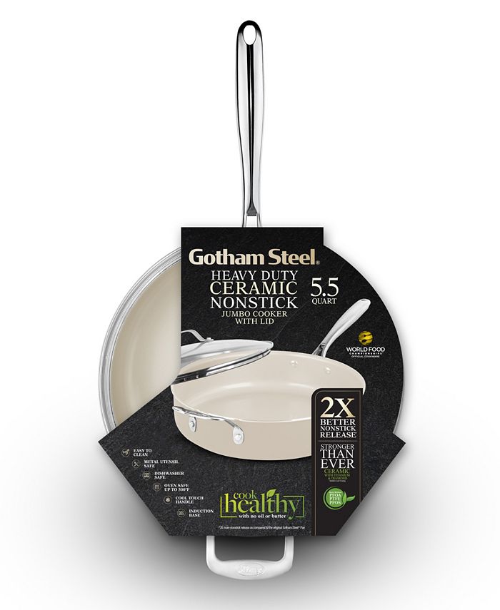 Gotham Steel Natural Collection Ceramic Coating NonStick 5.5 Qt Deep
