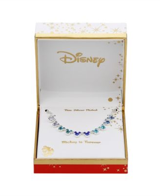 Multi Color Crystal Mickey Mouse Necklace