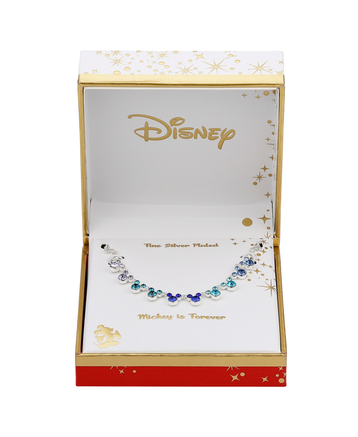 Disney Multi Color Crystal Mickey Mouse Necklace