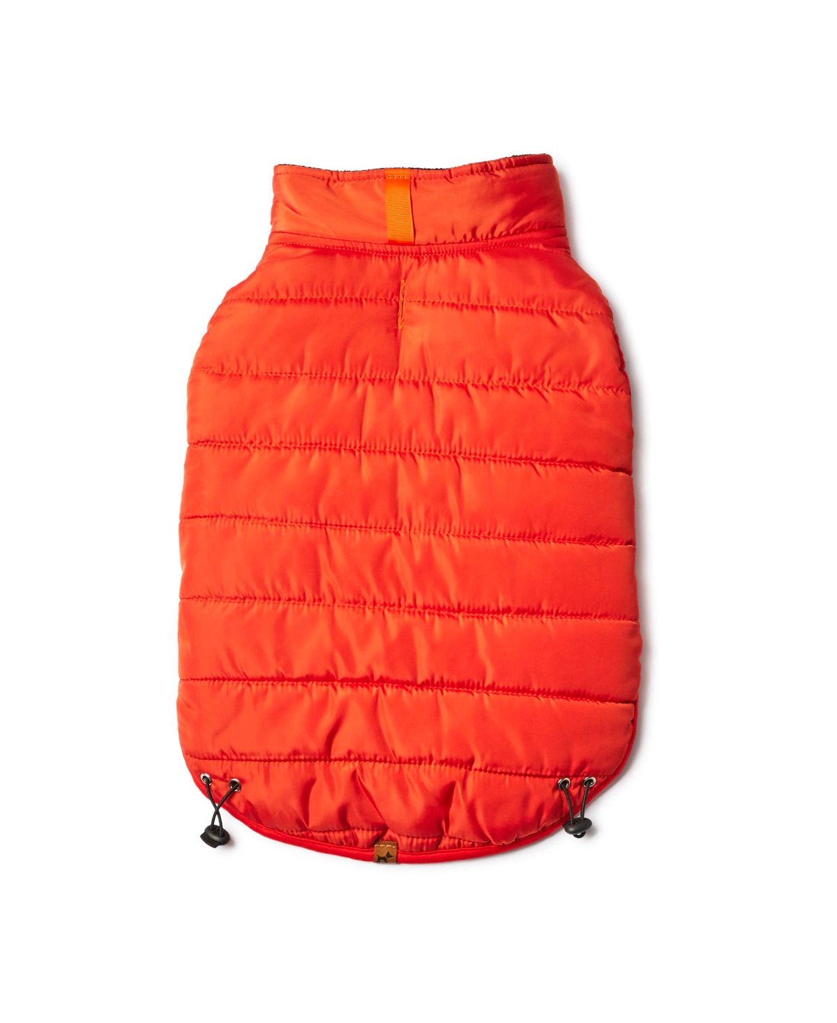 Puffer Vest with Micro Fleece Lining - Orange rust