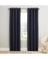 Grant Room Darkening Grommet Curtain Panel - Navy