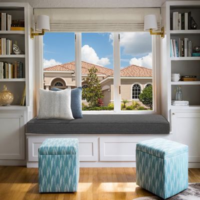 46" x 18" Outdoor Bench Cushion with Waterproof and Fade-Resistant Olefin Fabric