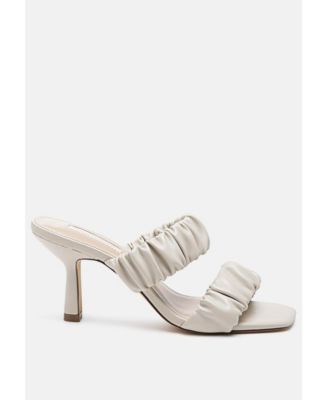 Womens Lady Lynn Gather Around Slip-On Heeled Sandals