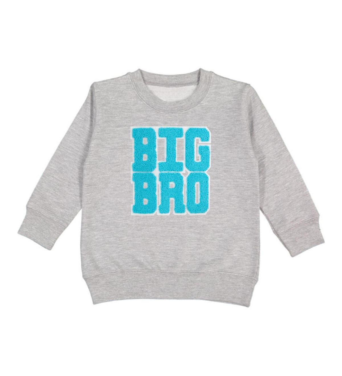 Little and Big Boys Big Bro Patch Sweatshirt