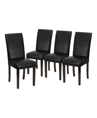 MERRICK LANE Vallia Series Set Of 4 Panel Back Parson's Chairs For ...