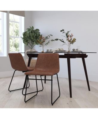 Carrollton 18 Inch Bucket Seat Dining Chairs, Set Of 2