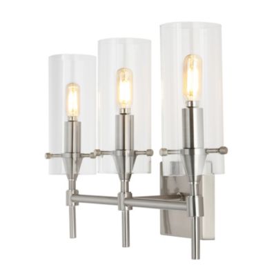 Cato Bohemian Farmhouse Iron/Glass LED Vanity Light