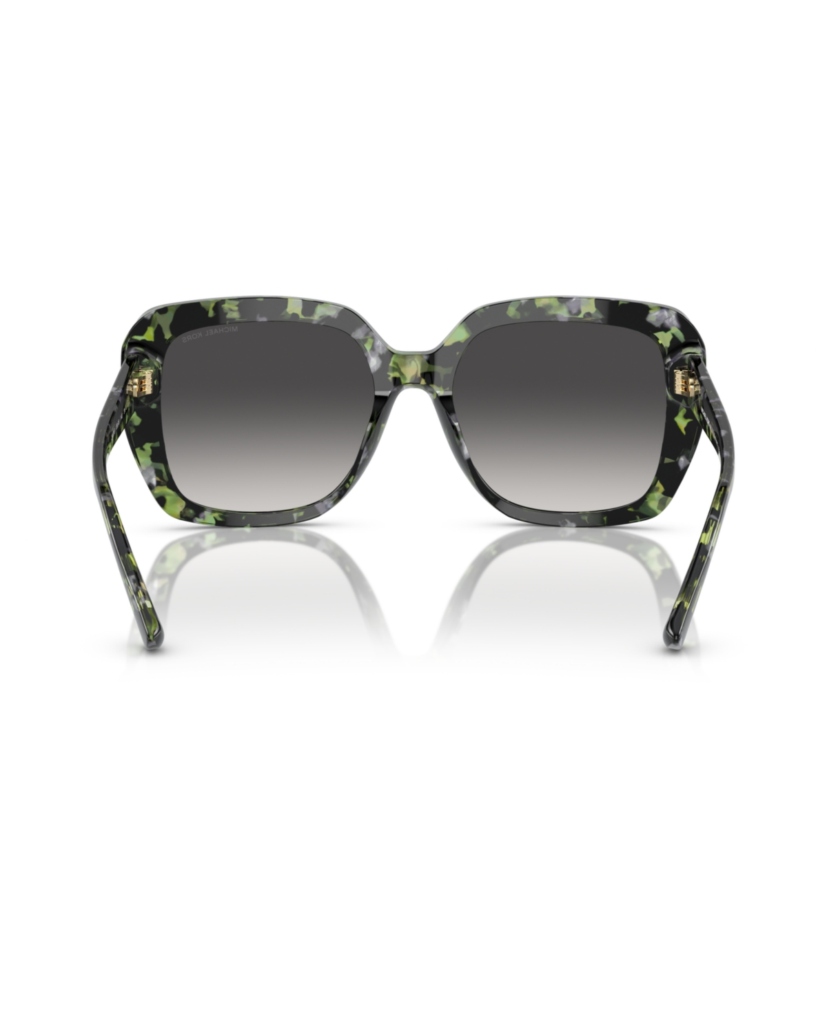 Michael Kors Womens Green Mk2140 Manhasset Square-frame Tortoiseshell Acetate Sunglasses In Green