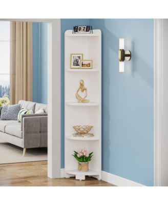 72-inch Tall Bookcase, Modern 6-Tier White Library Bookshelf with Storage Shelves