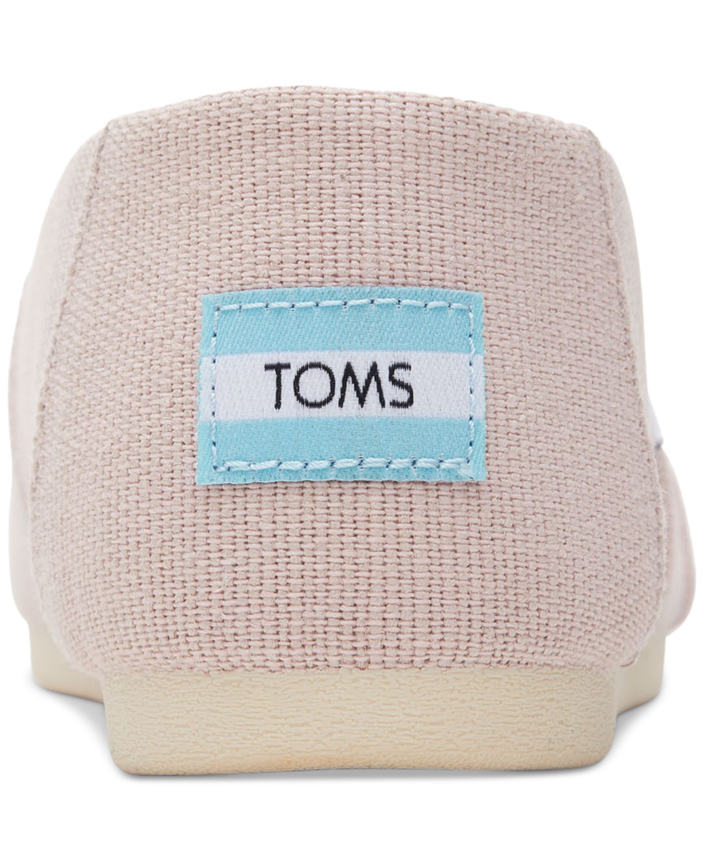 Женские парусиновые слипоны Toms Alpargata Classic Heritage, цвет: Розовый холщовый — фото 3