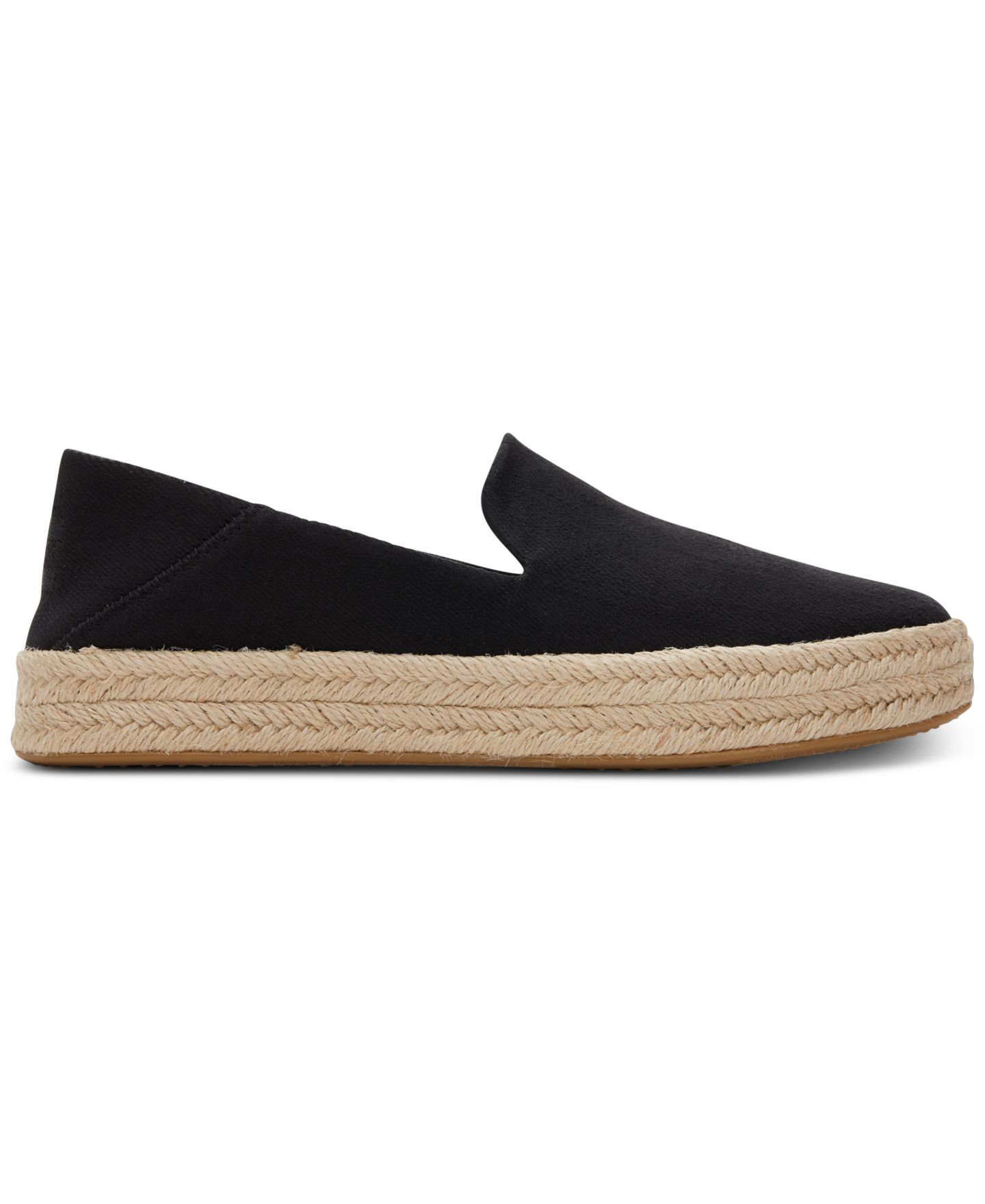 Женские кроссовки TOMS Carolina Espadrille Slip-On, цвет: Чёрный — фото 2