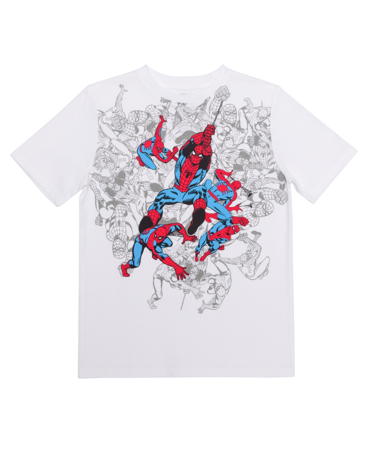 Spider-man Kids' Big Boys Short Sleeve Graphic T-shirt In White