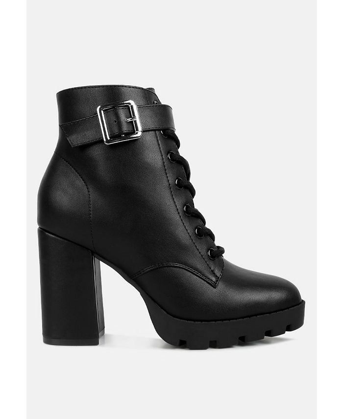 London Rag Womens grahams faux leather lace up boots Macy's