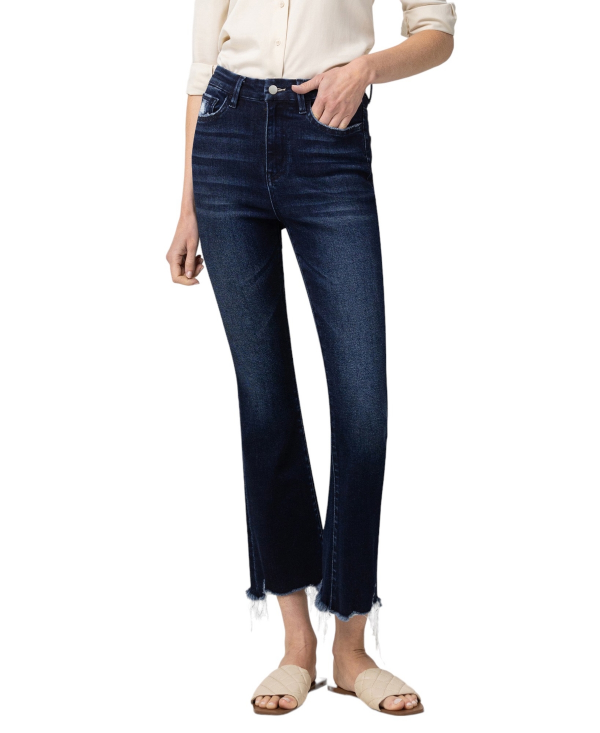 Women's High Rise Kick Flare Jeans - Feasible blue