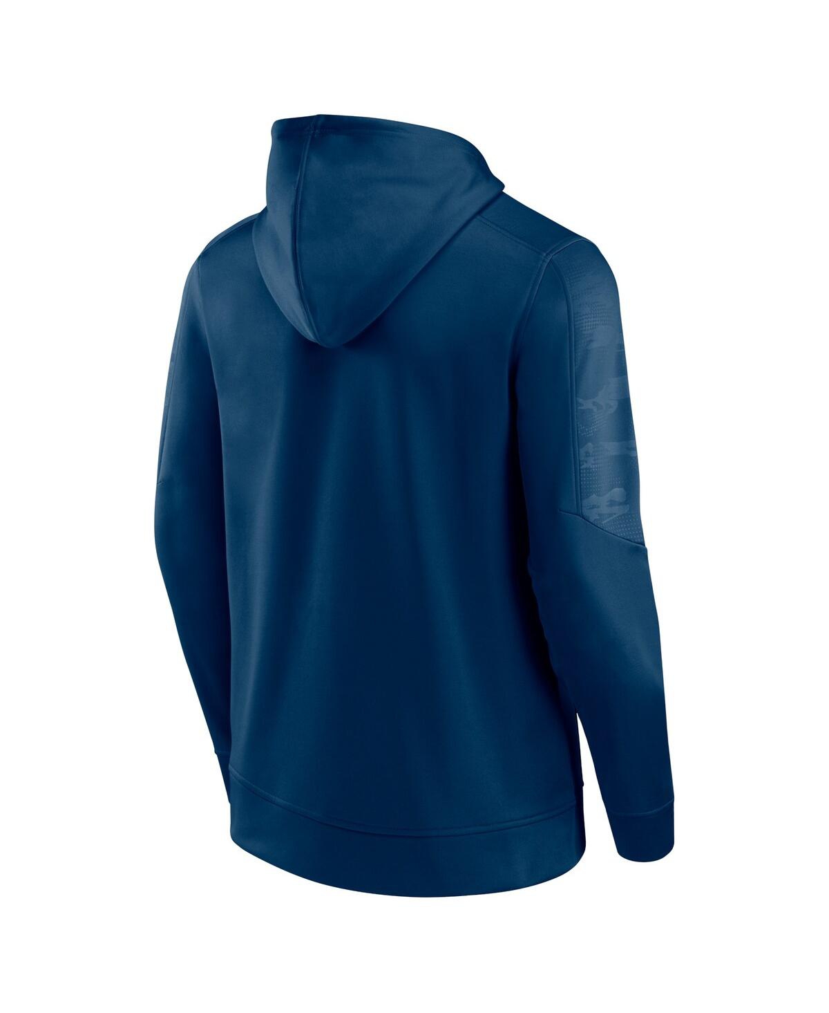 Fanatics Branded Navy Houston Texans On The Ball Pullover Hoodie In Navy