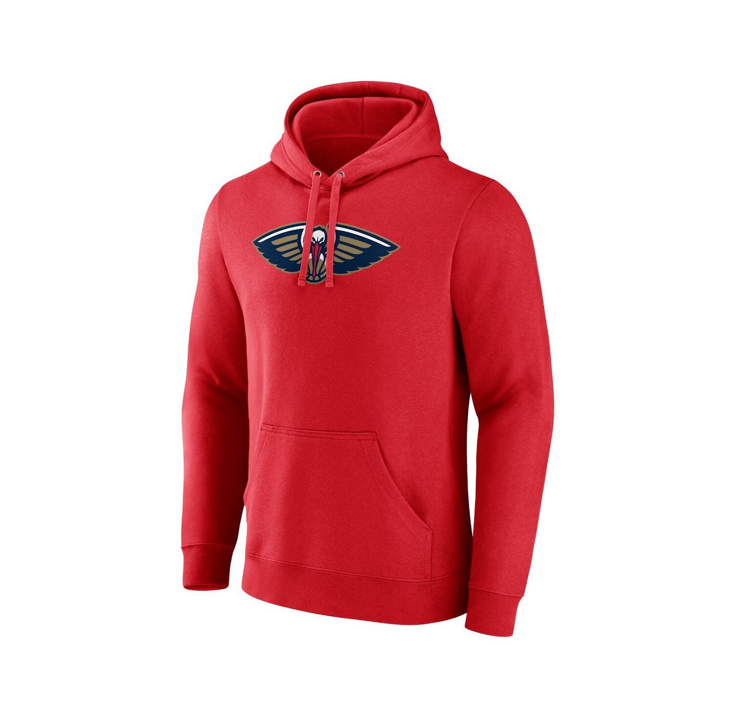 Men's Red New Orleans Pelicans Primary Logo Pullover Hoodie