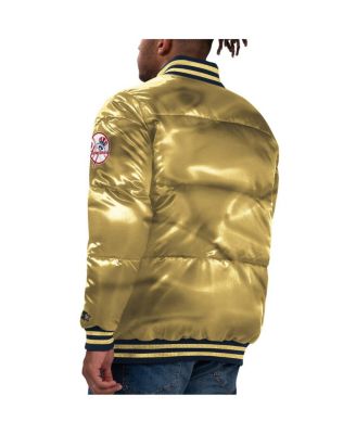 Men's Gold New York Yankees 2023 Subway Series Bronx Bomber Full-Snap Jacket