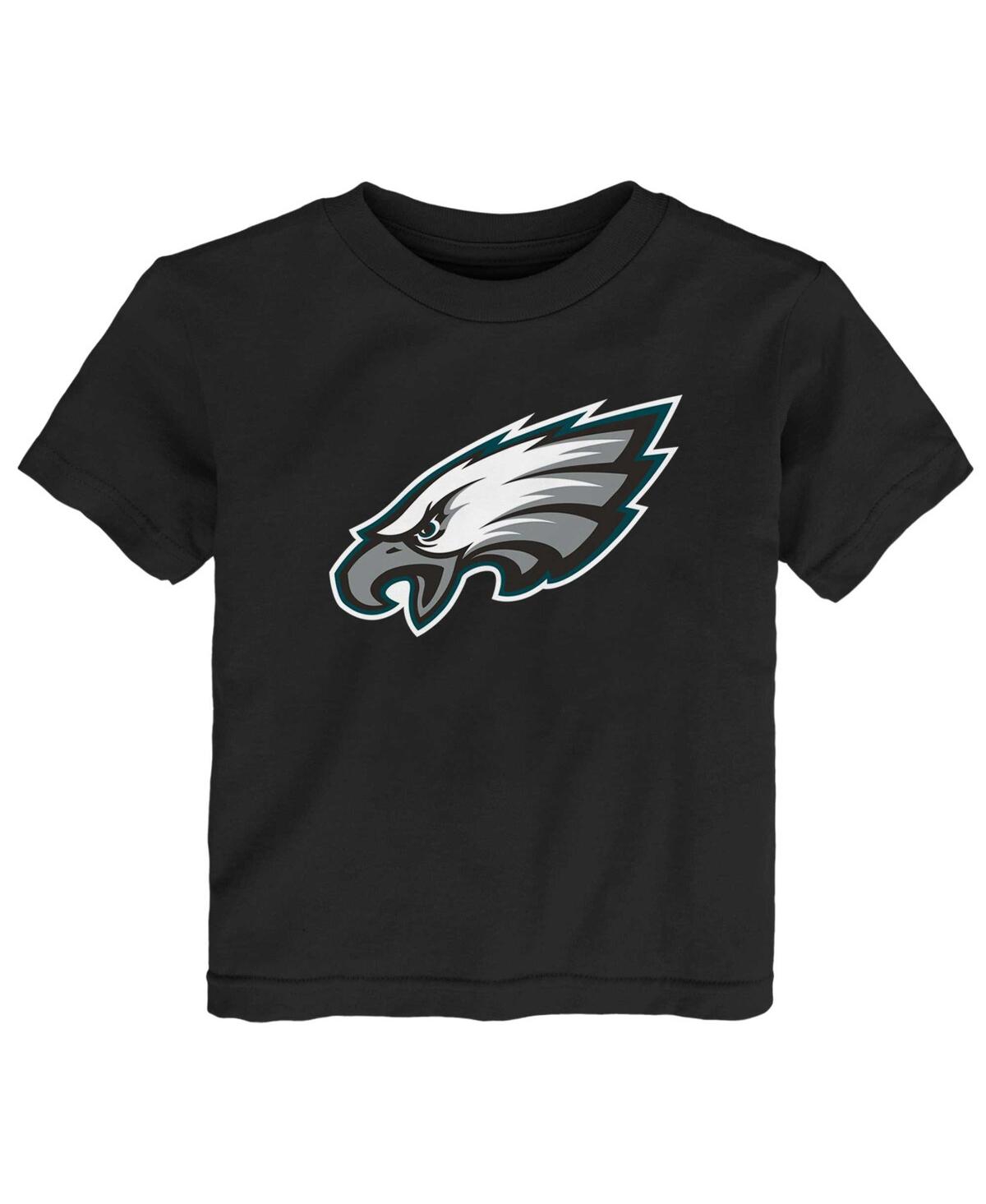 Shop Outerstuff Toddler Boys And Girls Black Philadelphia Eagles Primary Logo T-shirt