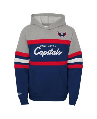 Big Boys Gray Washington Capitals Head Coach Pullover Hoodie