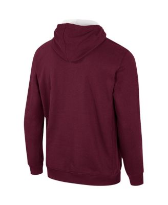 Men's Maroon Mississippi State Bulldogs Half-Zip Hoodie