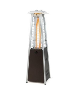 9500 BTU Portable Steel Tabletop Patio Heater with Glass Tube