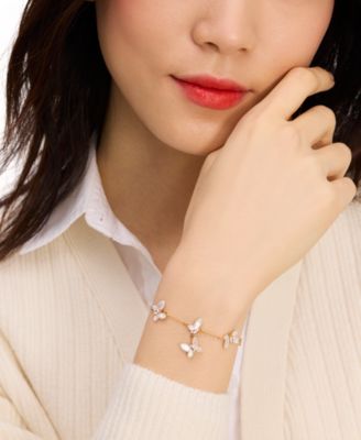 【大セール】 Kate Spade Goldtone & Cubic Zirconia ブレス kate spade new york Gold-Tone Cubic Zirconia & Mother-of
