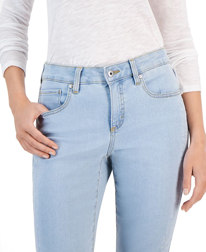 Style & Co Petite Mid-Rise Curvy Roll-Cuff Capri Jeans, Created for Macy's  - Macy's