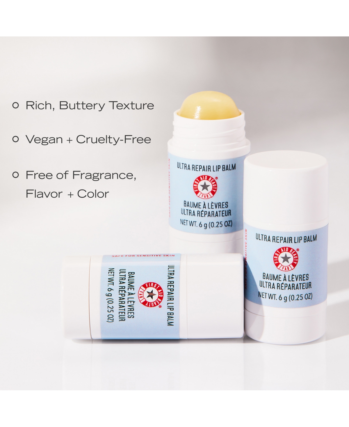 First Aid Beauty Ultra Repair Lip Balm, 0.25 Oz. In No Color